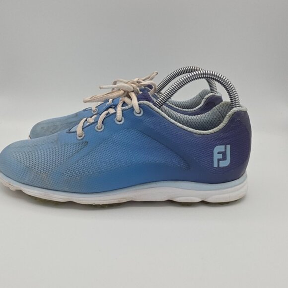 FootJoy Women's Golf Shoes Blue Mesh Lace-Up — Size 8.5 M - Picture 3 of 14